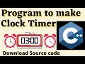 Program to make a Timer Clock in C