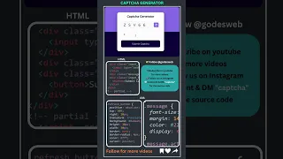 Build Captcha Generator with HTML CSS JavaScript