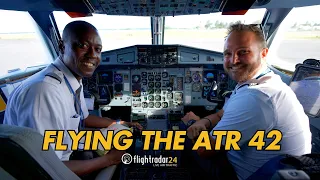 From the Cockpit Winair ATR 42 Caribbean Island Hopping
