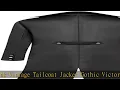 H ZY Men s Steampunk Vintage Tailcoat Jacket Gothic Victorian Frock Coat Uniform Halloween Costume