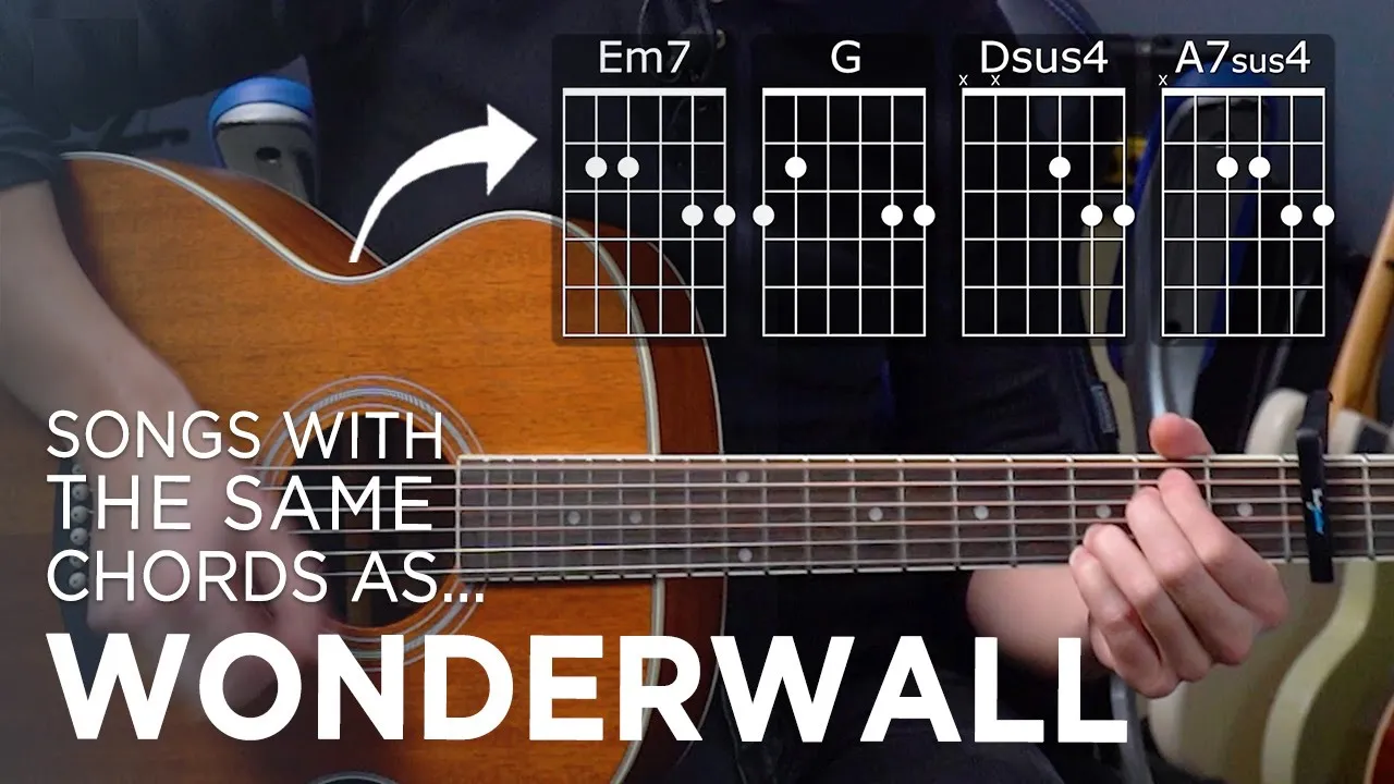 7 OASIS Songs With The Same Chords As 'Wonderwall' 7 OASIS Songs With The Same Chords As 'Wonderwall'