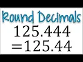 How to Round a Decimal to the Nearest Hundredth Thousandth