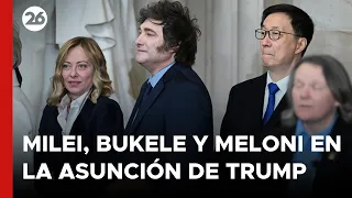 🔴 EN VIVO | Milei, Bukele y Meloni presentes en la asunción de Trump en EEUU