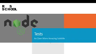 Node JS 2020Q1 Testing Experience Unit tests Integration Tests