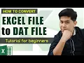 How to Convert Excel file to DAT file in easy way Edcelle John Gulfan