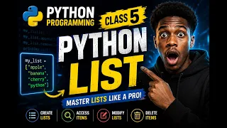 Python Lists Explained for Beginners Python Programming Class 5