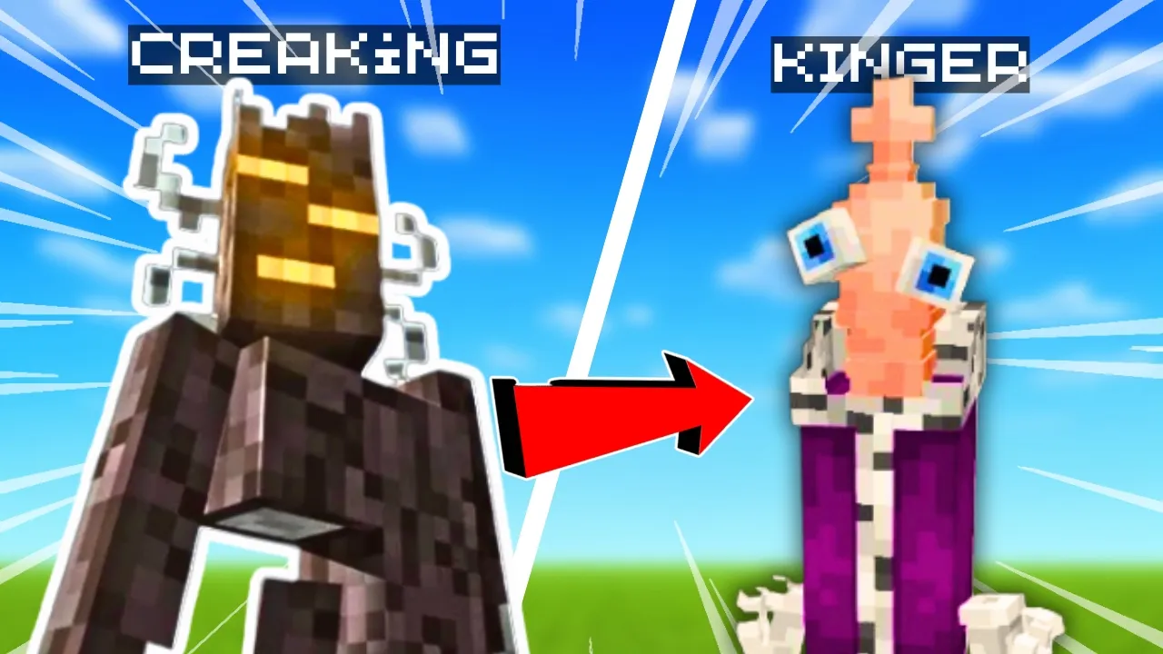 Converti un Crujidor en KINGER Digital Circus en MINECRAFT... Y falle
