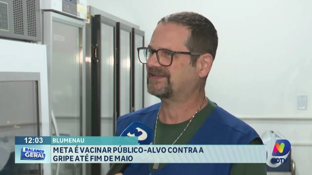 Meta é vacinar público-alvo contra gripe até fim de maio em Blumenau