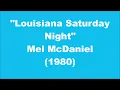 Mel McDaniel: Louisiana Saturday Night (1980)