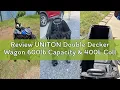 Review UNITON Double Decker Wagon 600lb Capacity 400L Collapsible Sports Wagon with Big Wheels 54