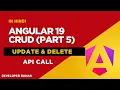 Angular 19 CRUD Part 5 Update Delete Data using JSON Server API
