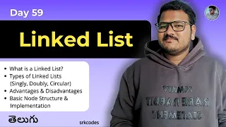 What is a Linked List Types Implementation in Python DSA Explained in Telugu srkcodes