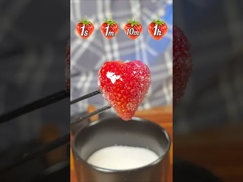 Take Your Sweet Time With This Strawberry Speed Test!🍓 #shorts #strawberry #cooking #challenge
