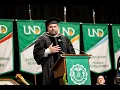 Jim Kleinsasser DELIVERS Powerful Speech at UND Graduation