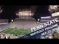 The Penn State Blue Band whiteout pregame show Sept 27 2025