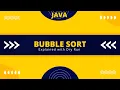 Bubble Sort Explained with Dry Run Java ICSE