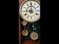 Antique 8 Day New Haven Parlor Shelf Mantel Clock with Alarm 1885