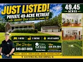 Private 49-Acre Retreat with Updated Brick Home Louisa County VA