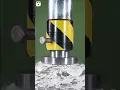 Massive Stack Of Plates Crushed Under Hydraulic Press