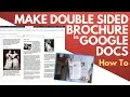 How to Make a Double Sided Brochure on Google Docs