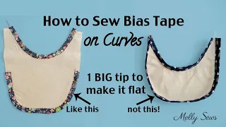 How To Sew Bias Tape On Curves