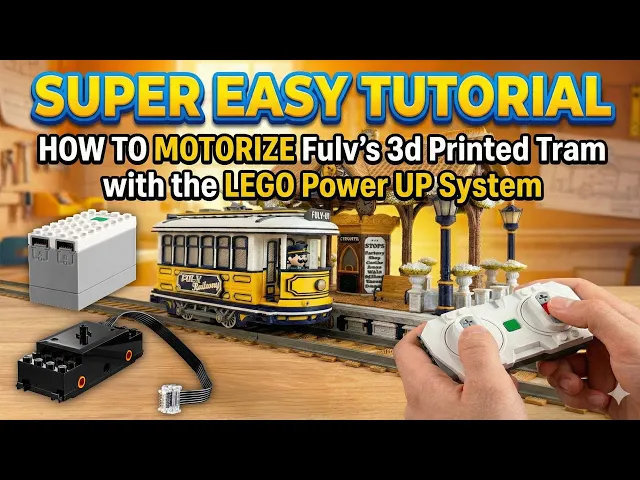The Tram & Tram Stop (Compatible with LEGO Motors) video thumbnail