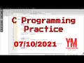 C Programming Practice in Sinhala - 2021 10 07