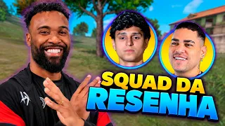 SQUAD DA RESENHA FAZENDO DESAFIO CONTRA TELADORES NO FREE FIRE Ft. NOBRU e RACHA