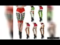 Lagu VIP FASHION Christmas Belt Leggings Gift Autumn Winter Festival Legging  Women 3D Stripe Sexy High W