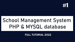 How to Make School Management System Using PHP MYSQL database - Part