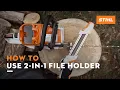 How to efficiently sharpen saw chains STIHL Tutorial
