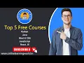 Free Python Java HTML CSS JavaScript React JS Top 5 courses with free certificate