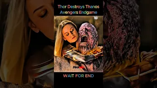 Thor Destroys Thanos Avengers Endgame Shorts Thor Marvel Thanos 