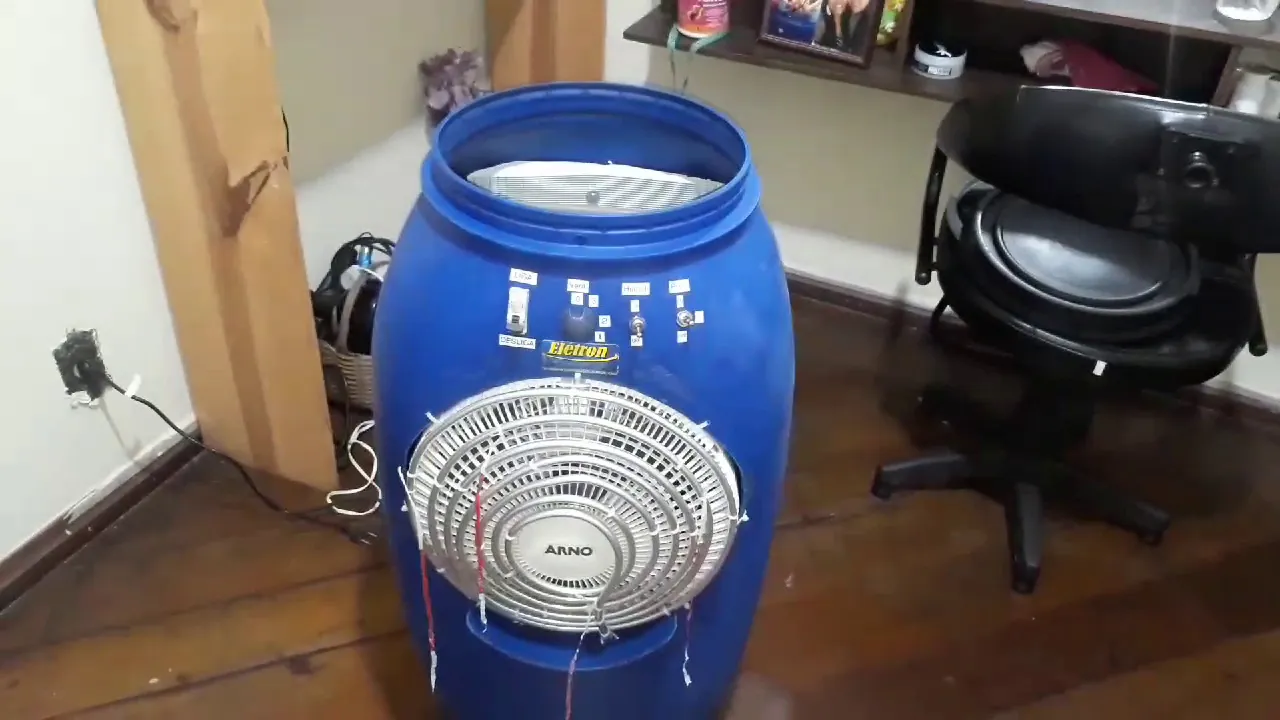 Climatizador Mais eficiente e completo, caseiro. Mais robusto, potente, elétrica 100%