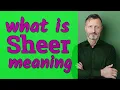 Sheer Meaning of sheer