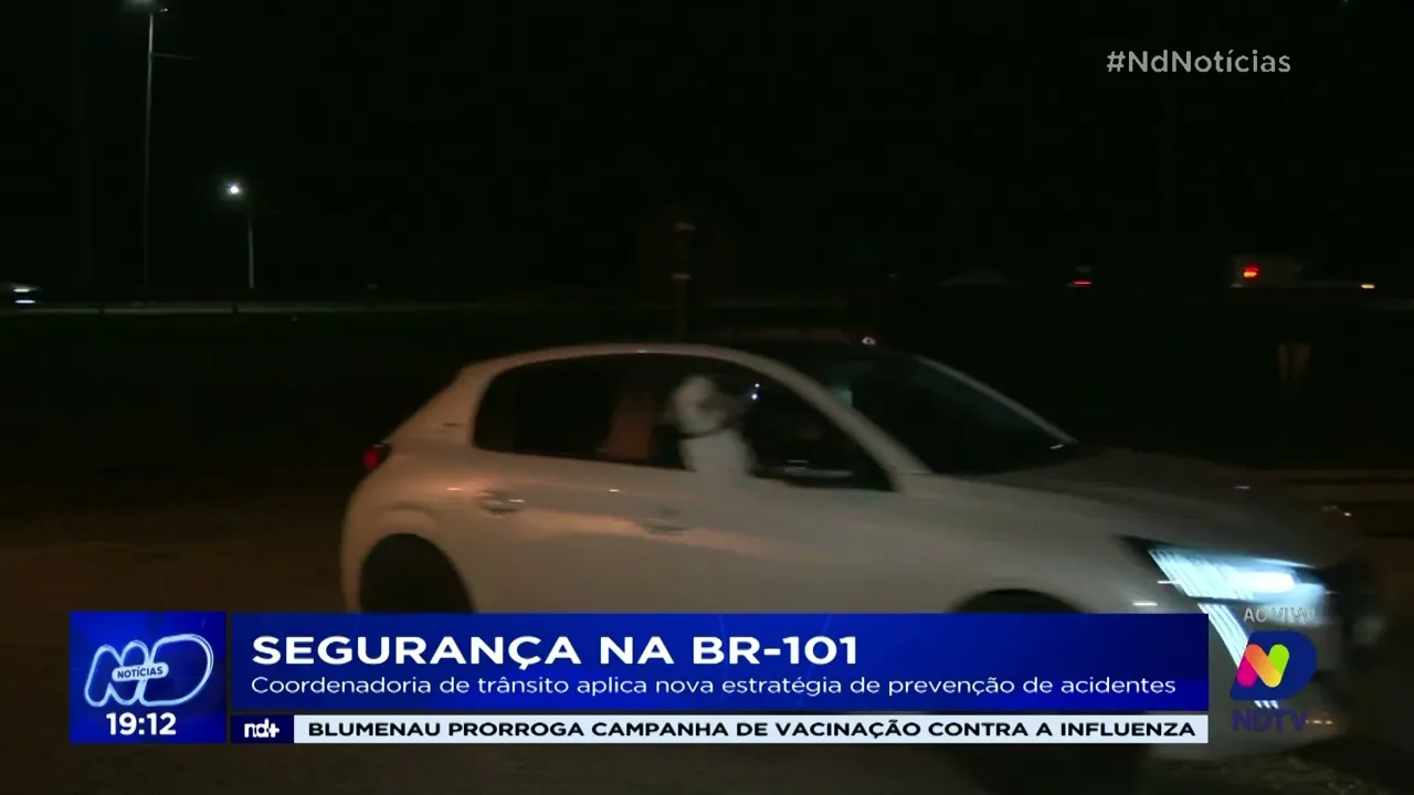 Segurança na BR-101: coordenadoria de trânsito aplica nova estratégia de prevenção de acidentes