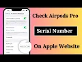 How to Check Serial Number of AirPods on Apple Website