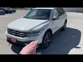 2024 Volkswagen Tiguan Wolfsburg - Pure White with Titan Black w orange contrast stitching