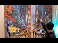 Download Lagu New York Blues - Full Video \u0026 Timelapse - Giant Times Square Painting Session with Paul Kenton