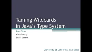 Taming Wildcards in Java s Type System