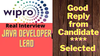 Java developer lead interview recording Wipro java question and answer