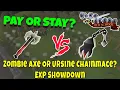 Pay or Stay Zombie Axe vs Ursine Chainmace OSRS NMZ