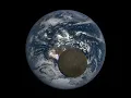 satellite shows Moon s far side passing in front of Earth