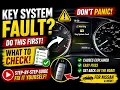 How to fix Key System Error Msg from your Nissan Car