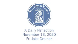 daily reflection november 13 2020