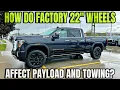 2025 GMC Sierra 2500 Denali with 22 Wheels How Do These Wheel Options Affect Payload And Towing