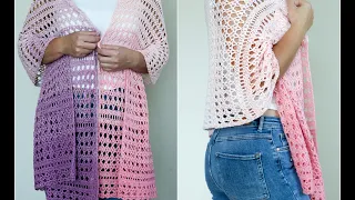 Rosewater Shawl | Easy Crochet Rectangle Shawl Tutorial