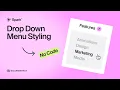 Squarespace Drop Down Menu Styles No-Code