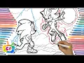 Sonic and Shadow in Space Sonic VS Shadow coloring pages Sonic 3 movie Copyright Free Music