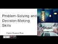 Problem-Solving and Decision-Making Skills Webinar